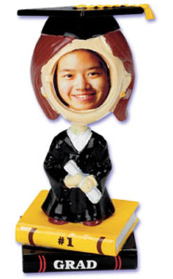Girl Grad Bobblehead Cake Topper