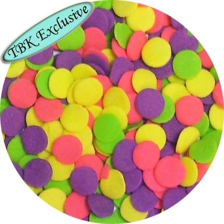 Jumbo Neon Confetti Shaped Sprinkles