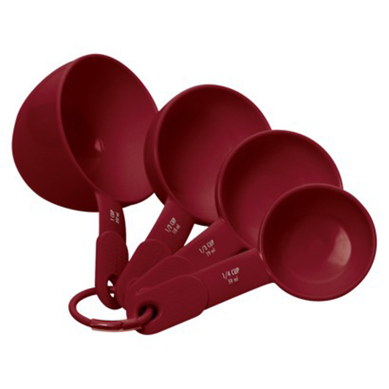 KitchenAid 4 Piece Red Measuring Cups Set