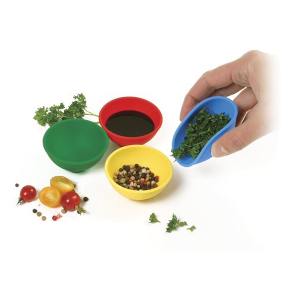 Norpro Silicone Mini Pinch Bowls, 4 Piece Set