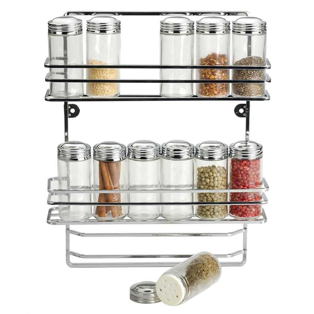 RSVP Endurance Hanging Spice Rack & 12 Bottle Set