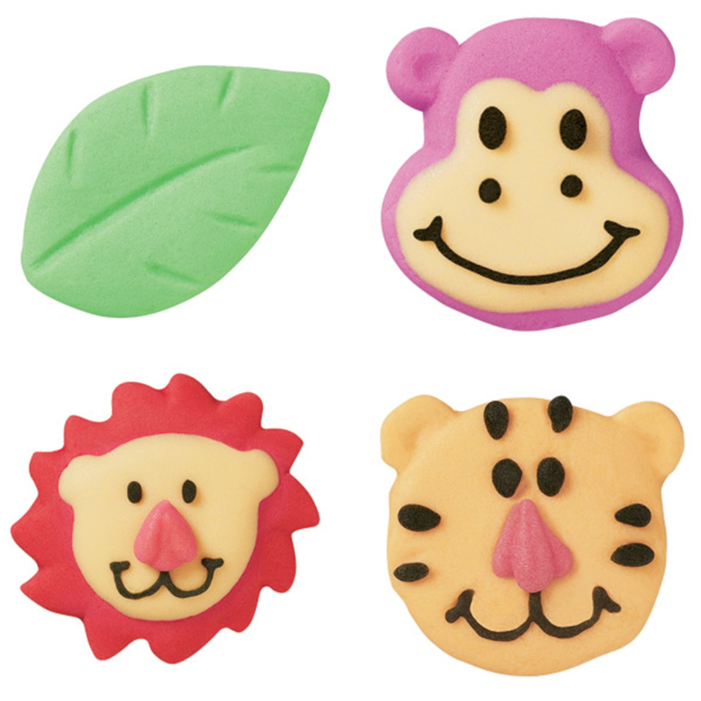 Wilton Jungle Pals Royal Icing Decorations