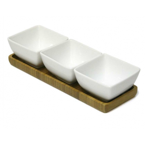 MangoLeaf 3 Compartment Serving Tray