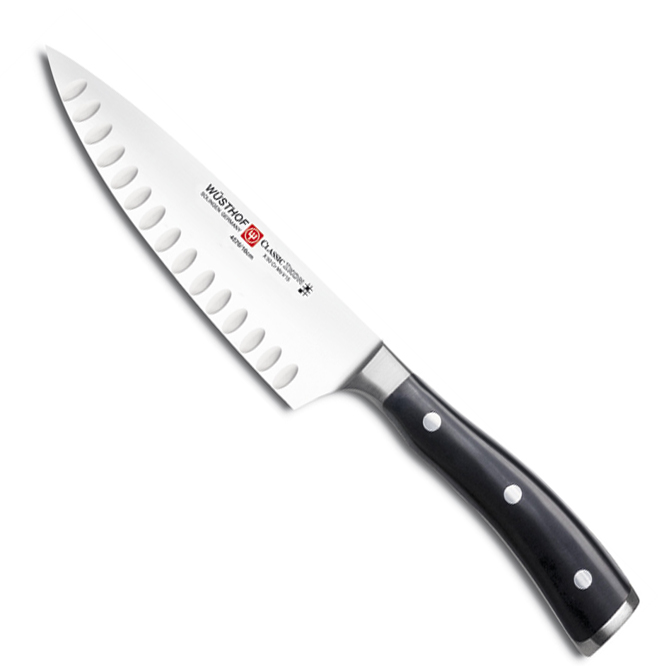Wusthof Classic Ikon 6 Inch Cook's Knife, Hollow Edge