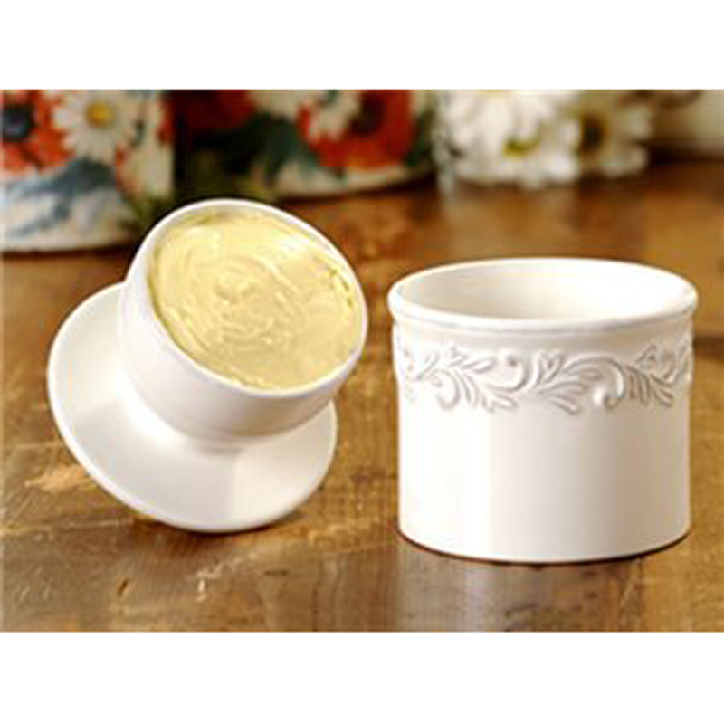 Tremain White Linen Original Butter Bell Crock