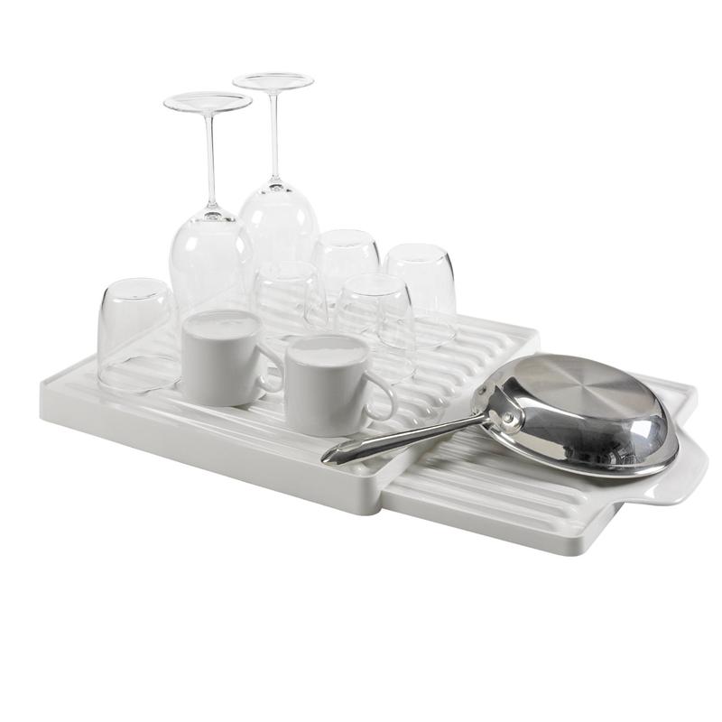 OXO Good Grips 3Piece Dish Rack Set with Expandable Drain Board