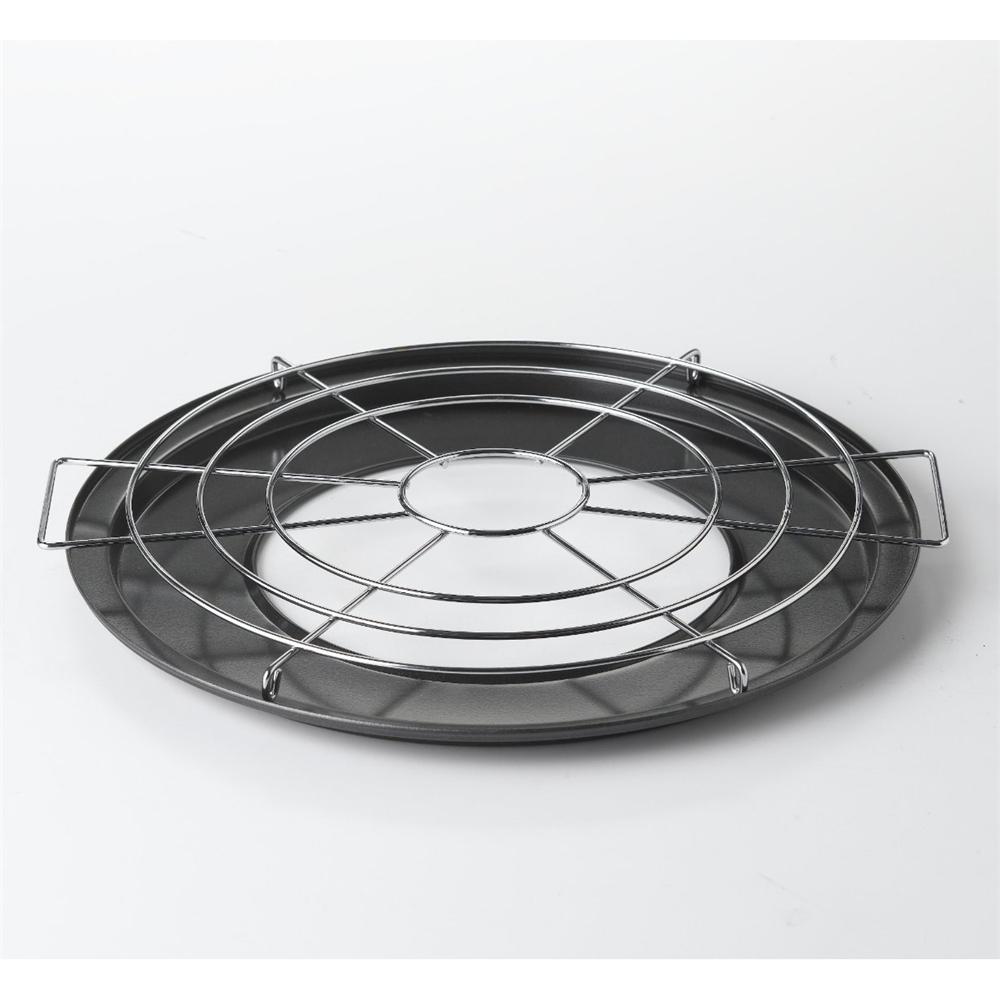 Nifty Pizza/Pie Baking Rack with Integrated Drip Pan