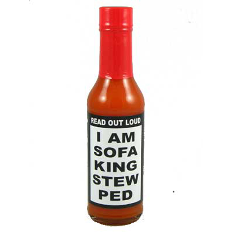 i am so sofa king i am sofa king stew ped hot sauce 5 ounce i am so sofa king i am sofa king stew ped hot sauce 5 ounce