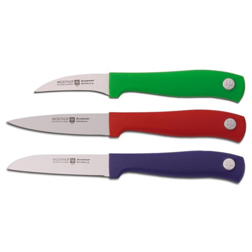 Wusthof Silverpoint II 3 Piece Colored Paring Knife Set