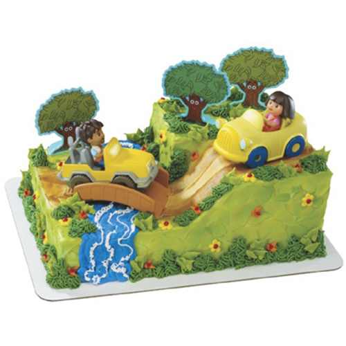 Dora And Diego Safari Party Cake Decorating Kit Car ...