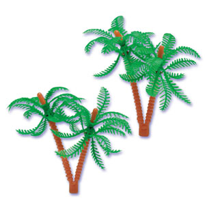 Green Palm Tree Cake Toppers