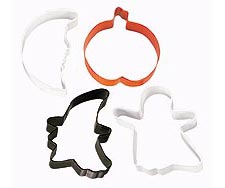 4-Pc. Spooky Shapes Halloween Metal Cookie Cutter Set