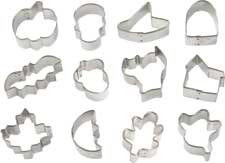 12-Pc. Mini Halloween Metal Cookie Cutter Set