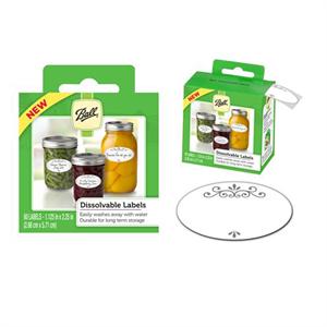 Ball Dissolvable Labels 60-pc