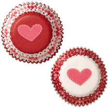 Valentine Hearts Baking Cups