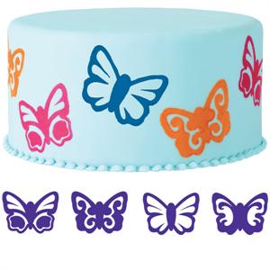 4-Pc. Butterflies Cake Stamp Set