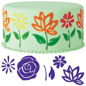 6-Pc. Flowers Cake Stamp Set