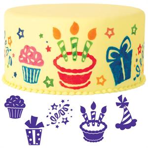 6-Pc. Party Fun Cake Stamp Set