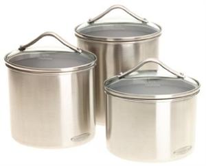 Calphalon 3 Piece Stainless Steel Canister Set