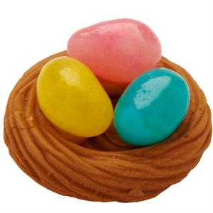 Nest with Jelly Beans Royal Icing Decorations