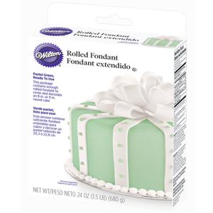 Ready-To-Use Pastel Green Rolled Fondant