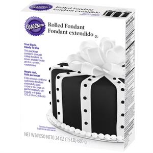 Ready-To-Use Black Rolled Fondant