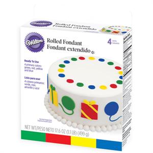 Rolled Fondant Primary Colors Multi-Pack