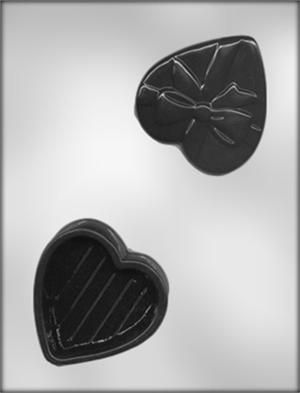 Heart Candy Box with Bow Chocolate Mold
