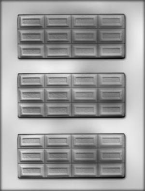 2in x  5in Break Apart Bar Chocolate Mold