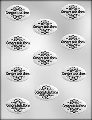 Congratulations With Filigree Chocolate Mold