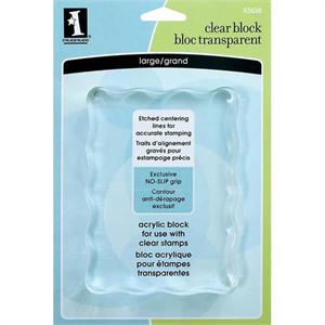 Inkadinkado Clear Acrylic Large Stamping Block