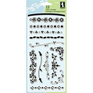 Inkadinkado Clear Stamp Borders Set