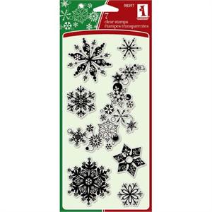 Inkadinkado Clear Stamp Snowflakes A-Plenty Set