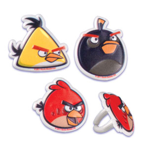 Angry Birds Cupcake Rings
