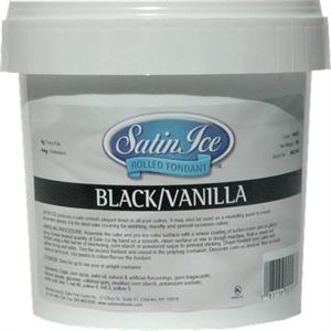 Satin Ice Black Rolled Fondant 5 Lb