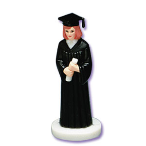Girl Grad Cake Toppers