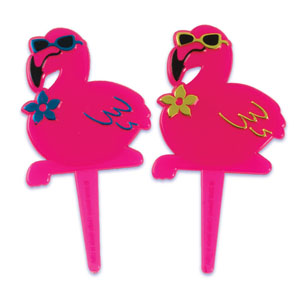 Pink Flamingo Cupcake Picks