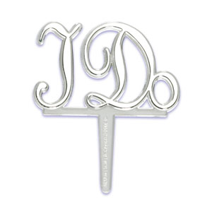 Silver I Do Cupcake Picks 36 per pkg.