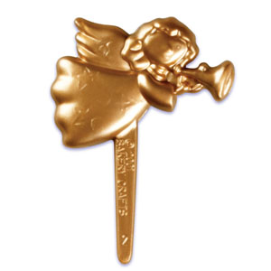 Christmas Golden Angel Cupcake Picks