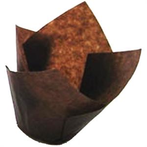 Brown Tulip Baking Cups
