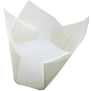White Tulip Baking Cups