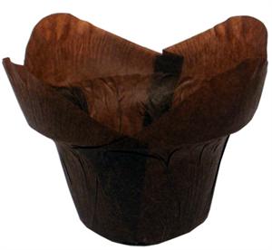 Brown Lotus Baking Cups