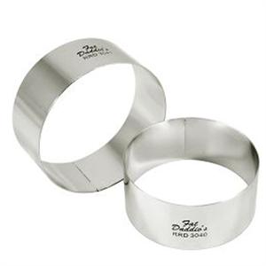 Fat Daddio's Round 4-in x 2-in Stainless Steel Pastry Rings