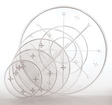 Crystal-Look Clear Round Separator Plates