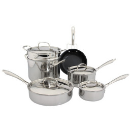 Cuisinart GreenGourmet Tri-Ply 10-Pc. Cookware Set