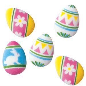 Decorated Easter Eggs Sugar Decorations