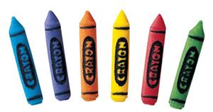 Crayon Assortment Sugar Decorations