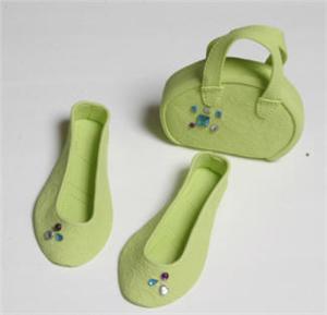 Purse and Sandles Gumpaste Decorations