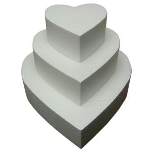 Heart Cake Dummies 4 Inches High