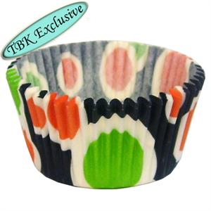 Retro Dots Jumbo Baking Cups